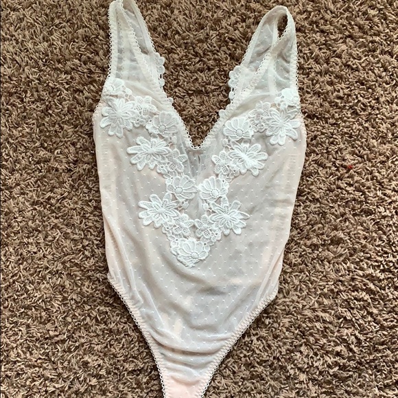 Victoria's Secret Tops - VS floral Body suit